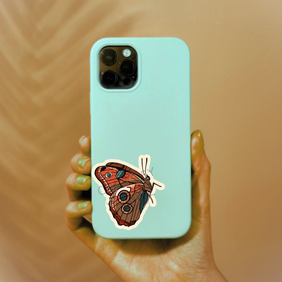 Ethereal Flutter | Colorful Butterfly Sticker | Whimsical Vinyl Sticker for Laptops, Notebooks, Water Bottles